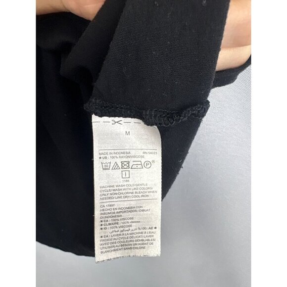 Old Navy Black Short Sleeve Top With Crisscross Detail - Medium - Picture 5 of 5